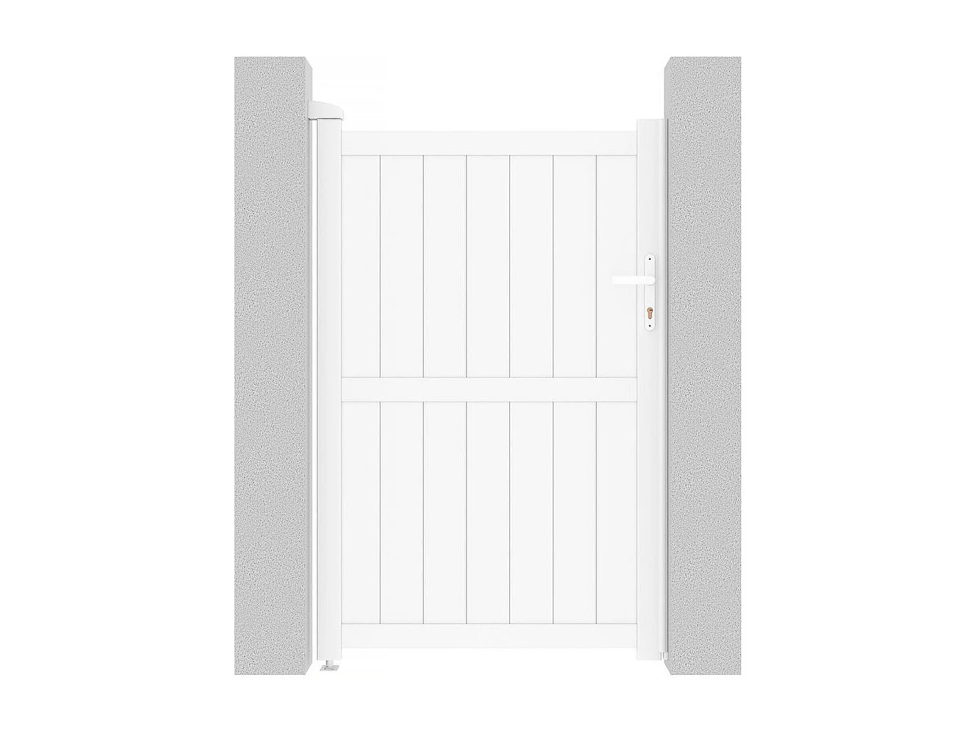 Brama aluminiowa „Lola” – 101.2 x 155.9 cm – Biała 586495