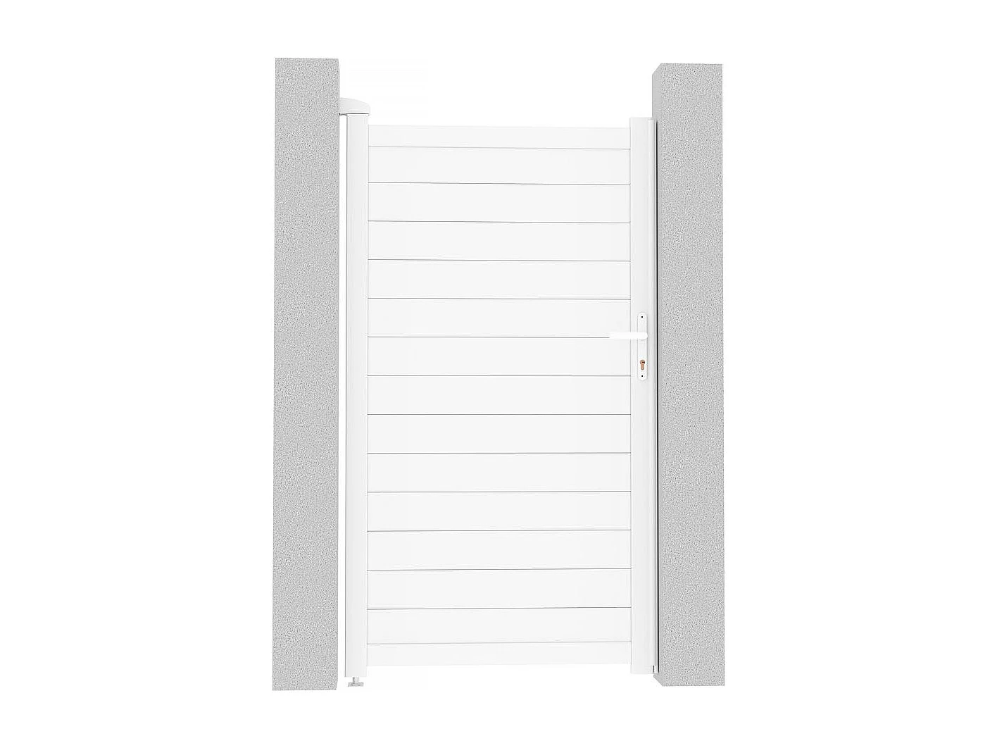 Brama aluminiowa „Eric” – 101.2 x 180.9 cm – Biała 586499