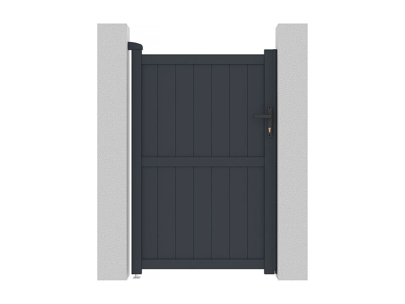 Brama aluminiowa „Maurice” – 101.2 x 155.9 cm – Szara 586507