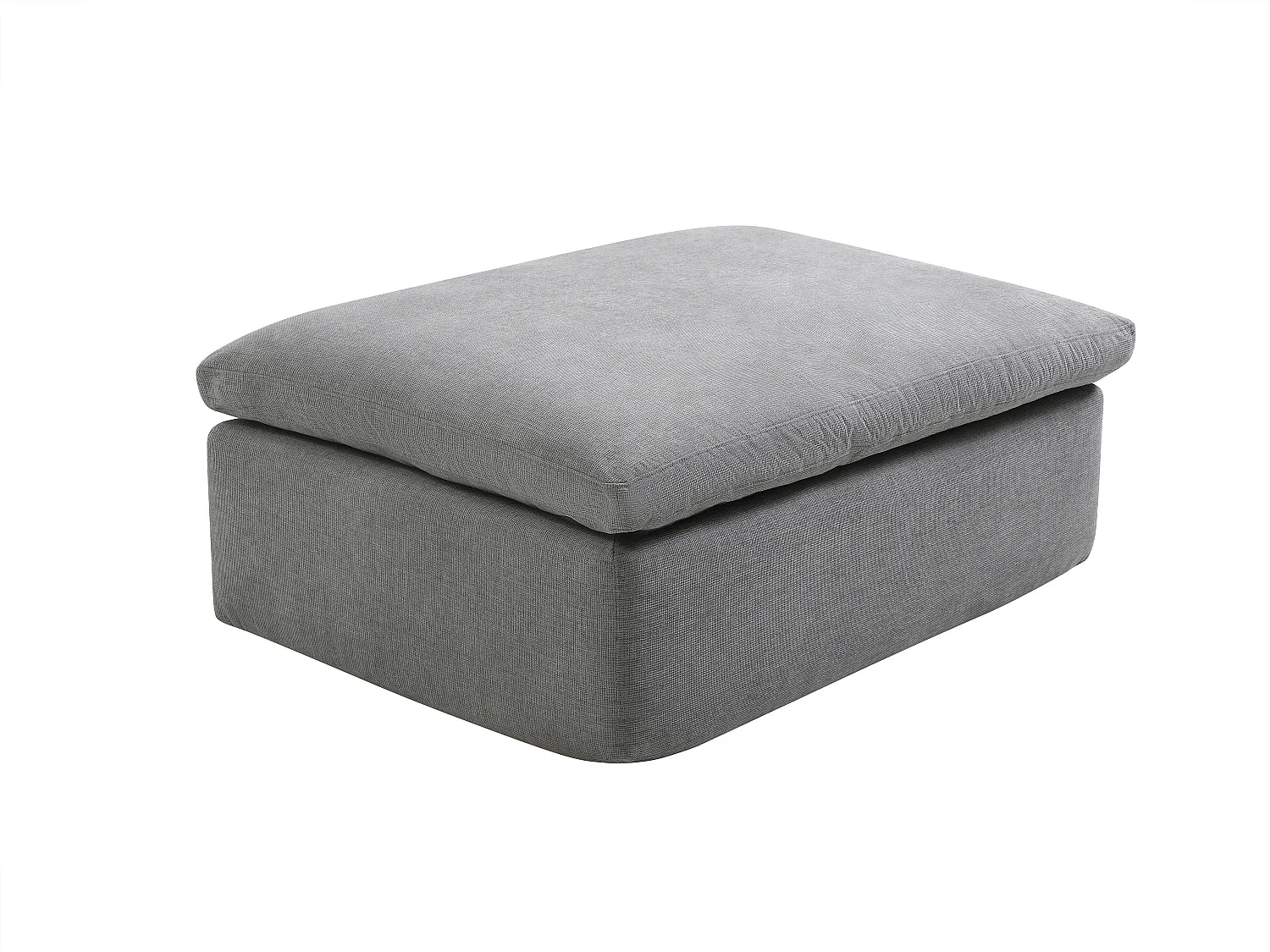 Pufa z szarej tkaniny CORTOLINE 4169233