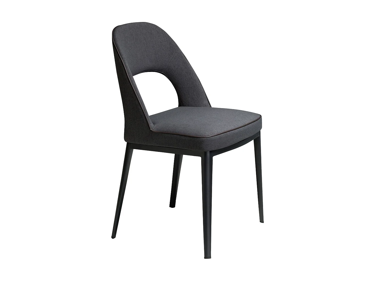 Ciemnoszare krzesło z tkaniny 4023 ANGEL CERDA 240699