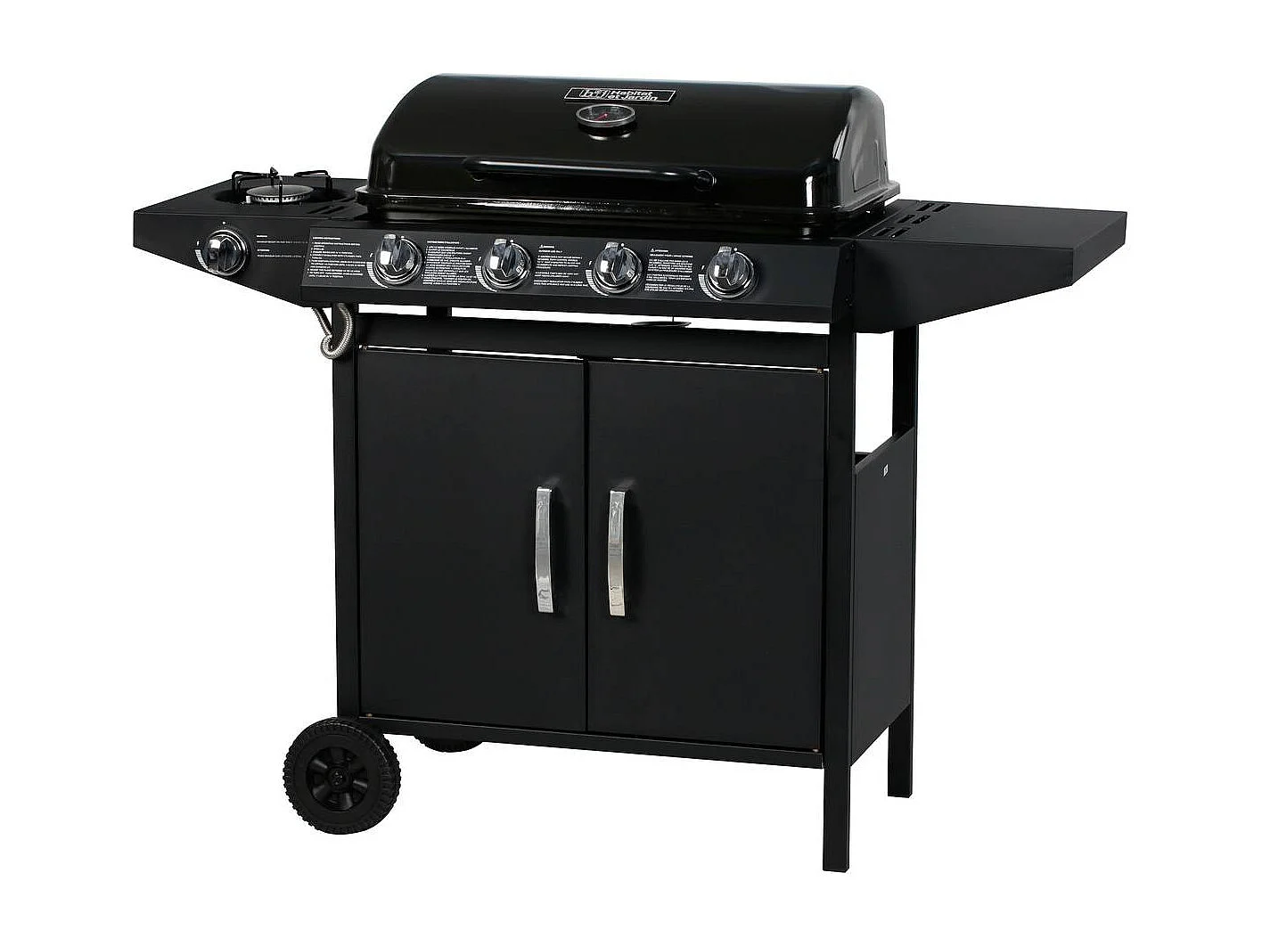 Grill gazowy Festa 5″ – 5 palników w tym 1 boczny – 12,9 Kw- Czarny 501843