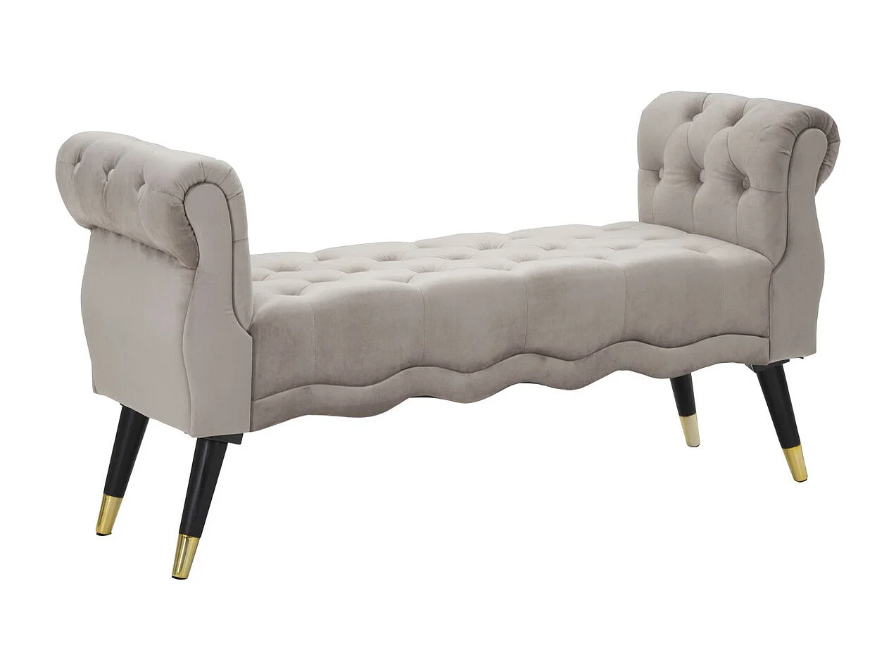 Ławka VKH299, Szary, 120x40x60 cm, Kendra Home 4903946 - obrazek 1