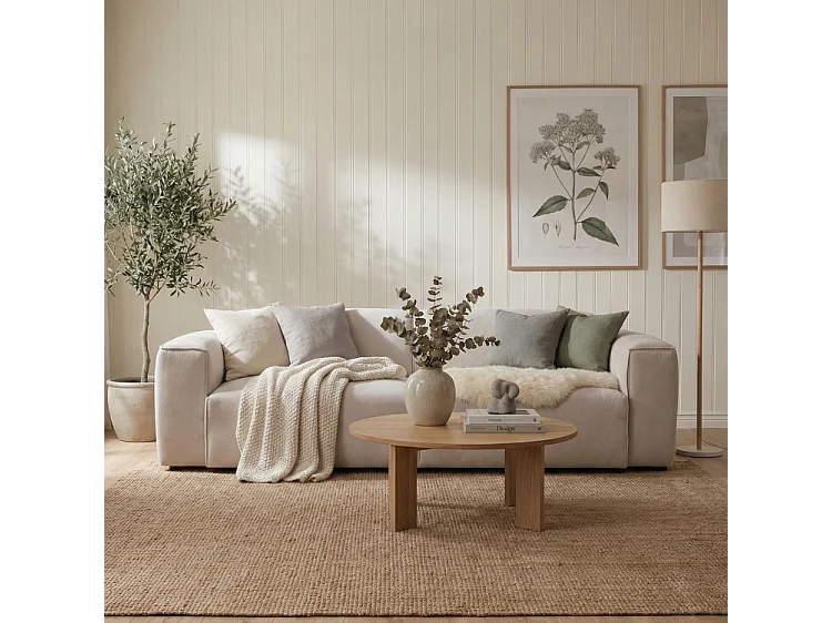 HUNZA – sofa 3-osobowa z funkcją spania 152×202 cm, tkanina Fjord 08 szara 4904481