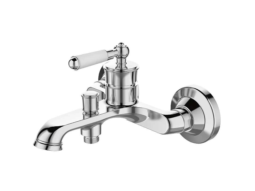 Leeds Mechaniczna bateria wannowo-prysznicowa chromowana – Essebagno 4908098