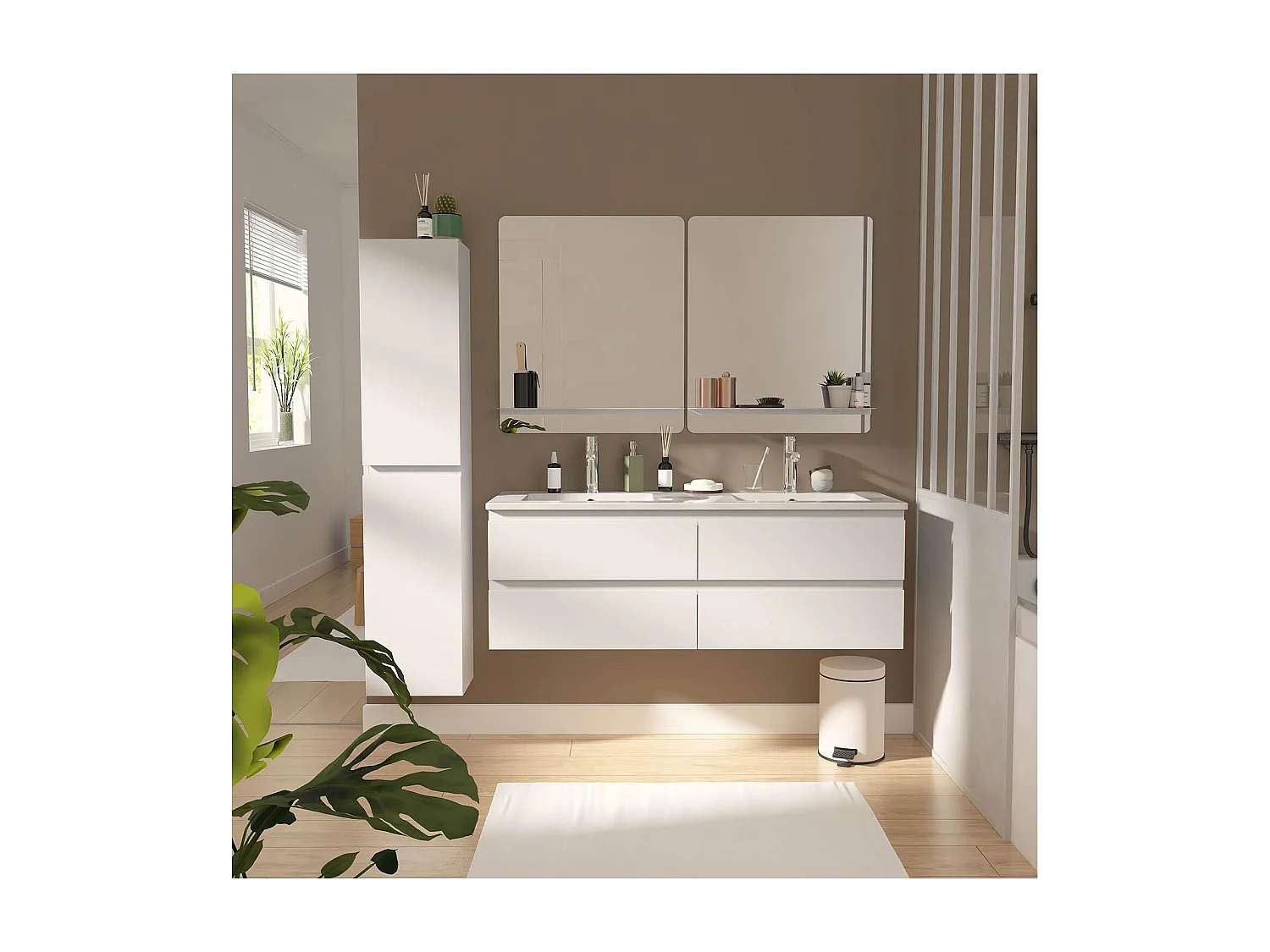 Jednostka podwójna + lustro + bateria + kolumna SORRENTO 4032521
