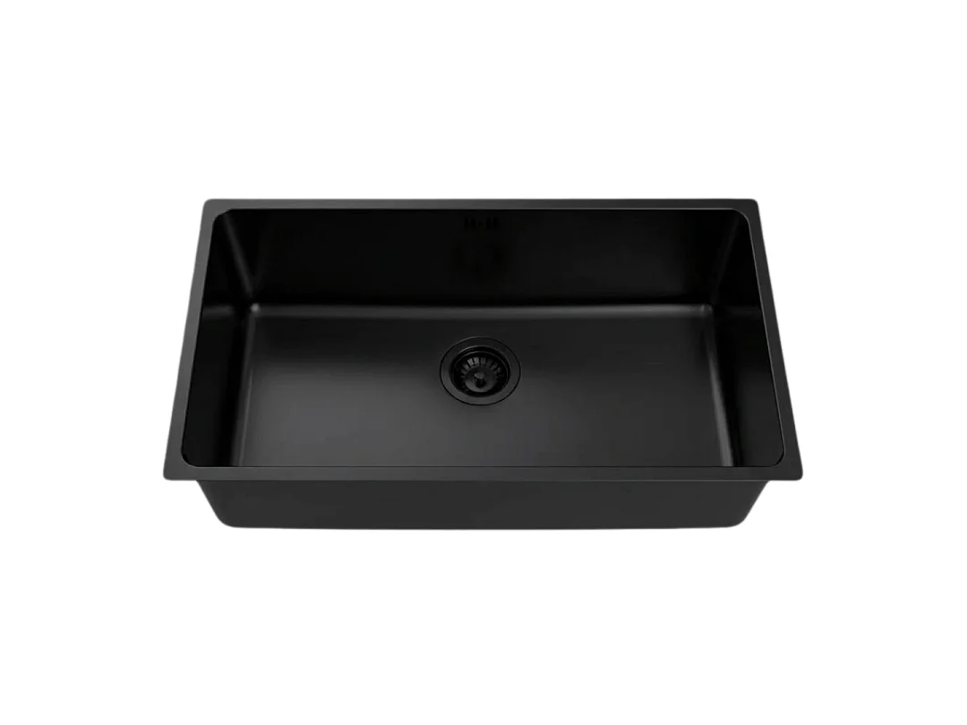 Inoxa zlewozmywak 1 komora 76×44 ze stali nierdzewnej czarny – Essebagno 4919287