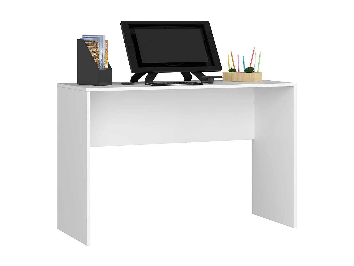 Biurko AKORD B17 Białe 120 cm kolor Biały mat 120x50x79 cm 1870821