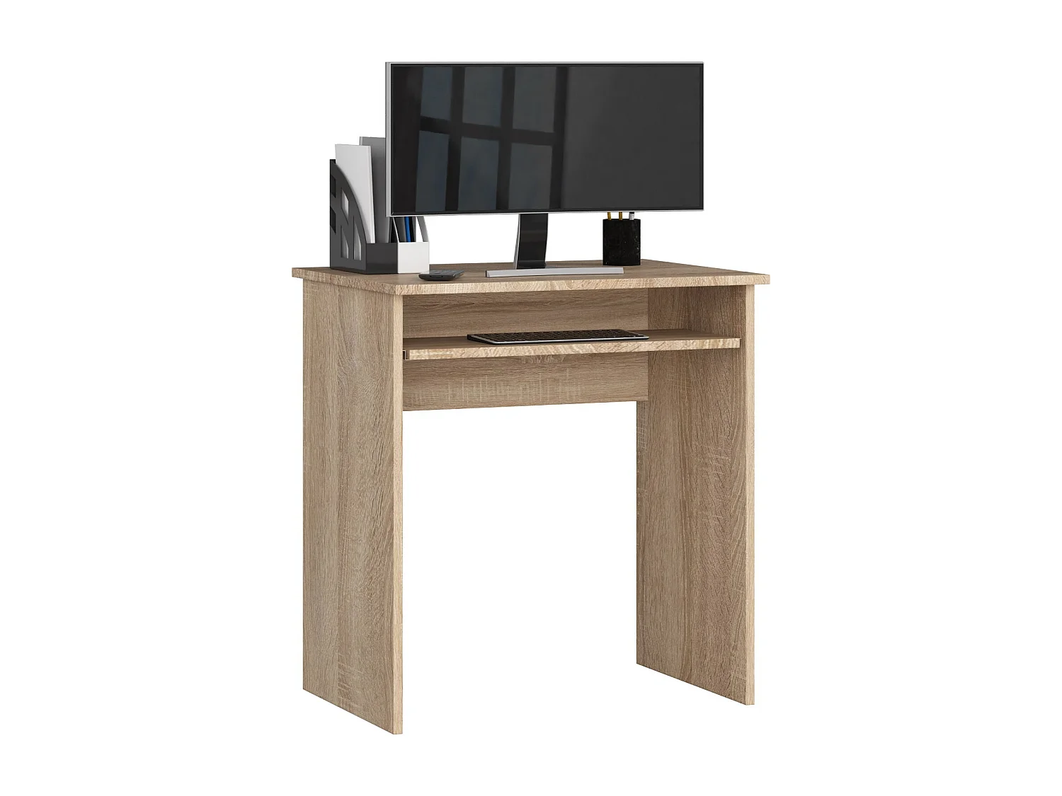 Biurko AKORD STAR Dąb Sonoma 68 cm kolor Dąb Sonoma mat 1 półka 68x51x74 cm 1871159