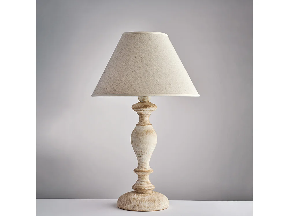 Cascina Lume w kolorze białym i gołębiej szarości, 1 lampa z abażurem dm.35 H.57 Ø35 BL265-LM-BT 3717387