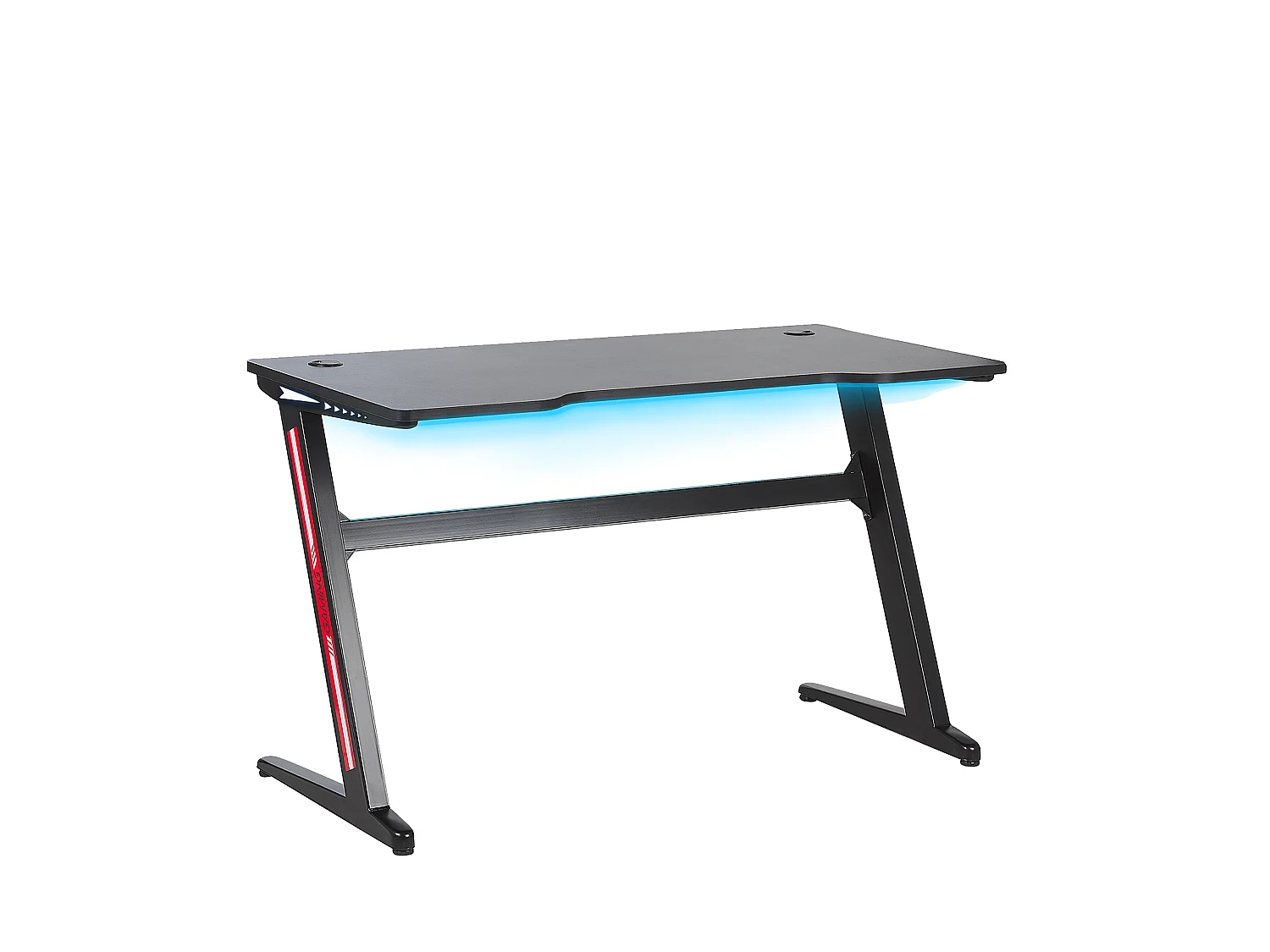 Biurko gamingowe RGB LED 120 x 60 cm czarne DARFUR 158367 - obrazek 1