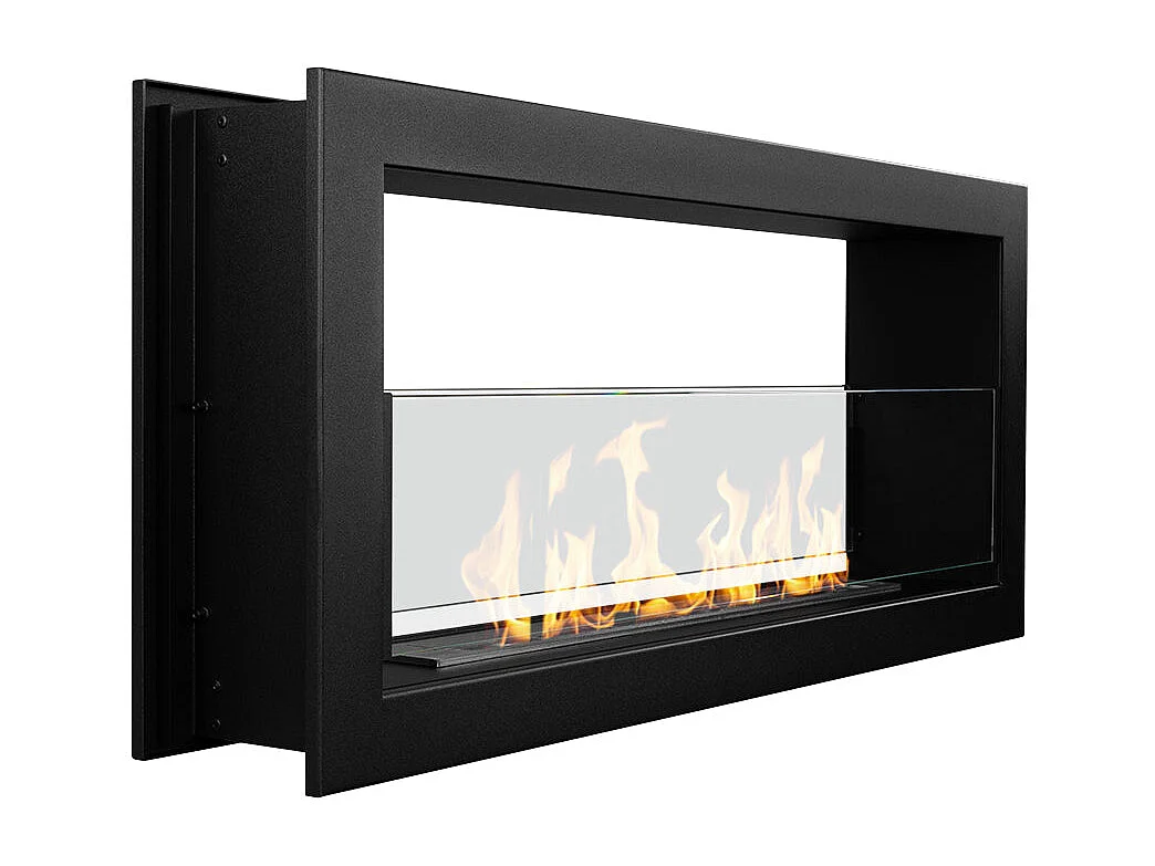 Biokominek do zabudowy, dwustronny, 90×40 cm, MONTEFALCO 90 4929688
