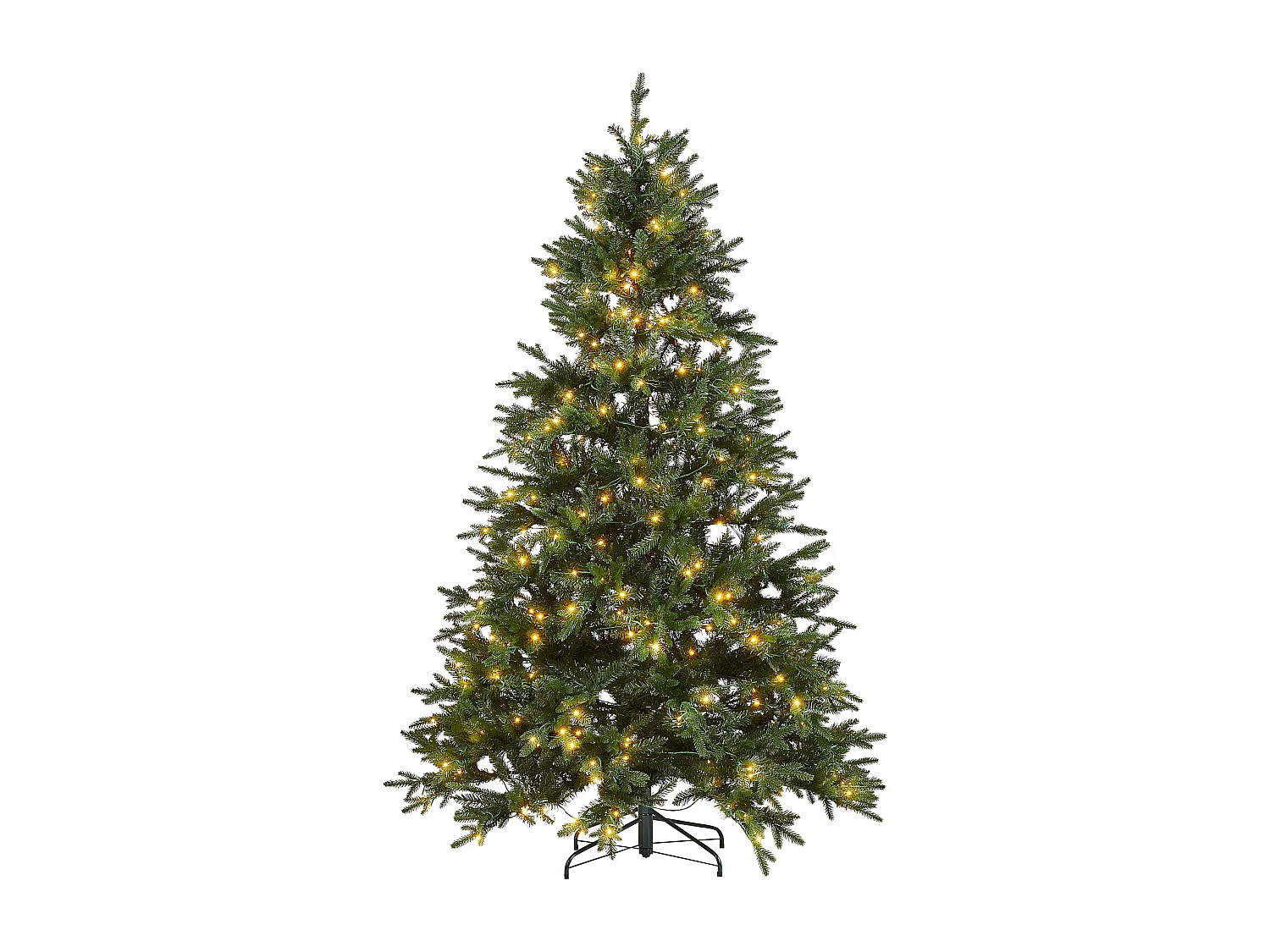 Sztuczna choinka ze światełkami 210 cm zielona FIDDLE 437957