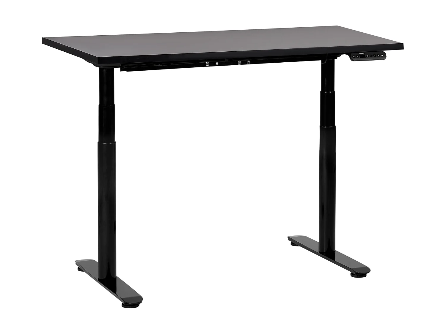 Biurko regulowane elektrycznie 120 x 72 cm czarne DESTINAS 2644729