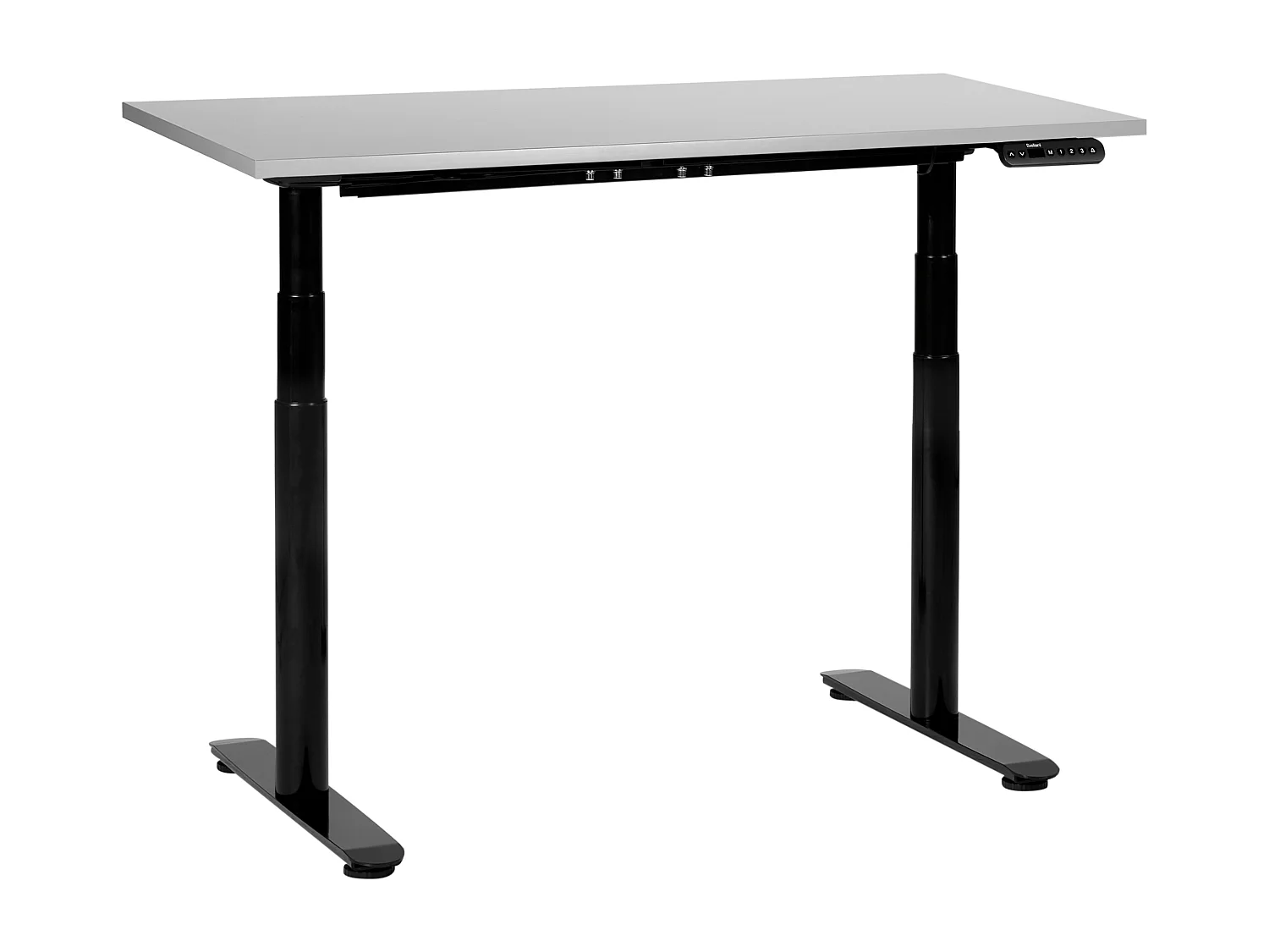 Biurko regulowane elektrycznie 120 x 72 cm szaro-czarne DESTINAS 2644661