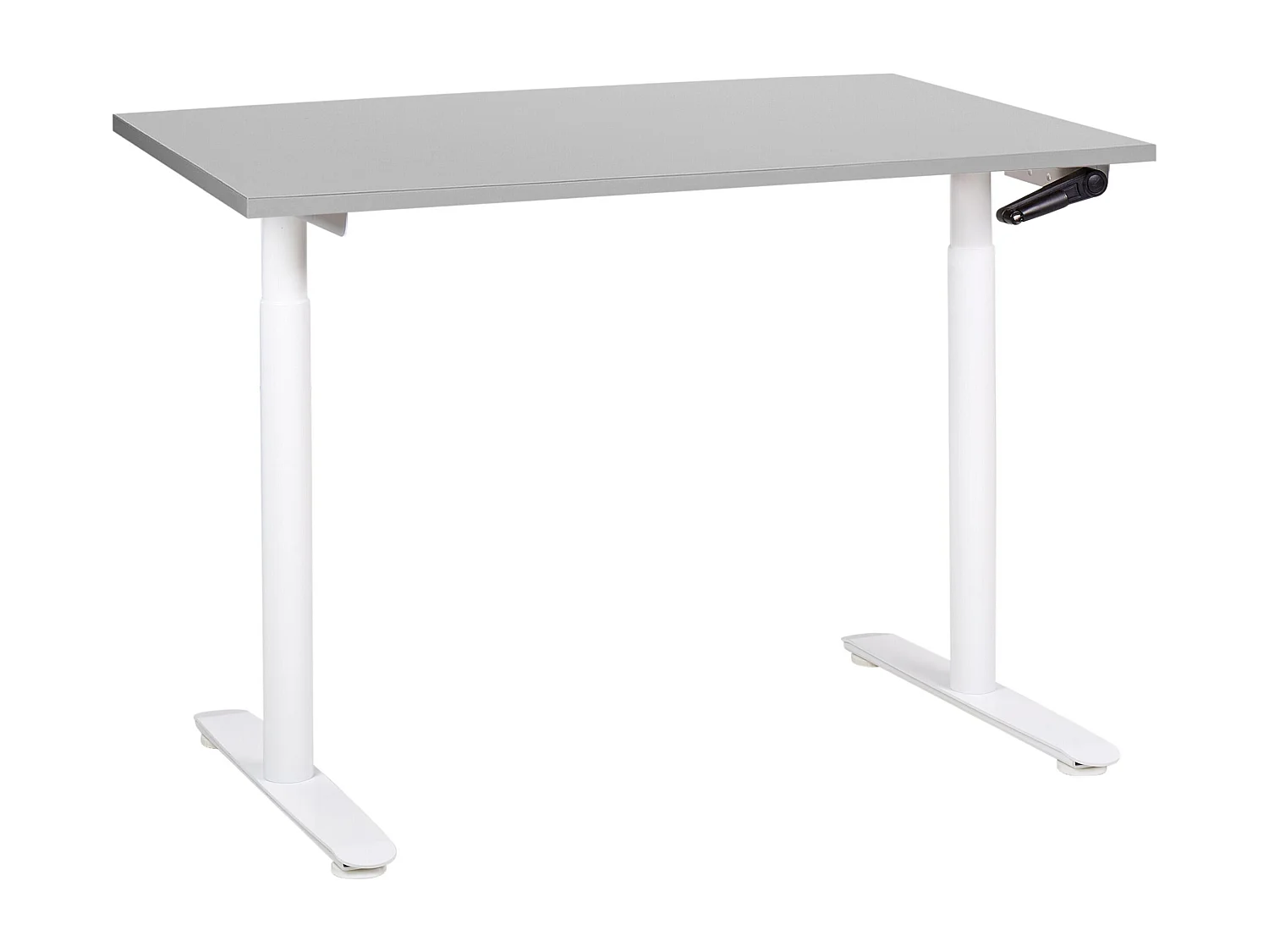 Biurko regulowane manualnie 120 x 72 cm szaro-białe DESTINAS 2551371