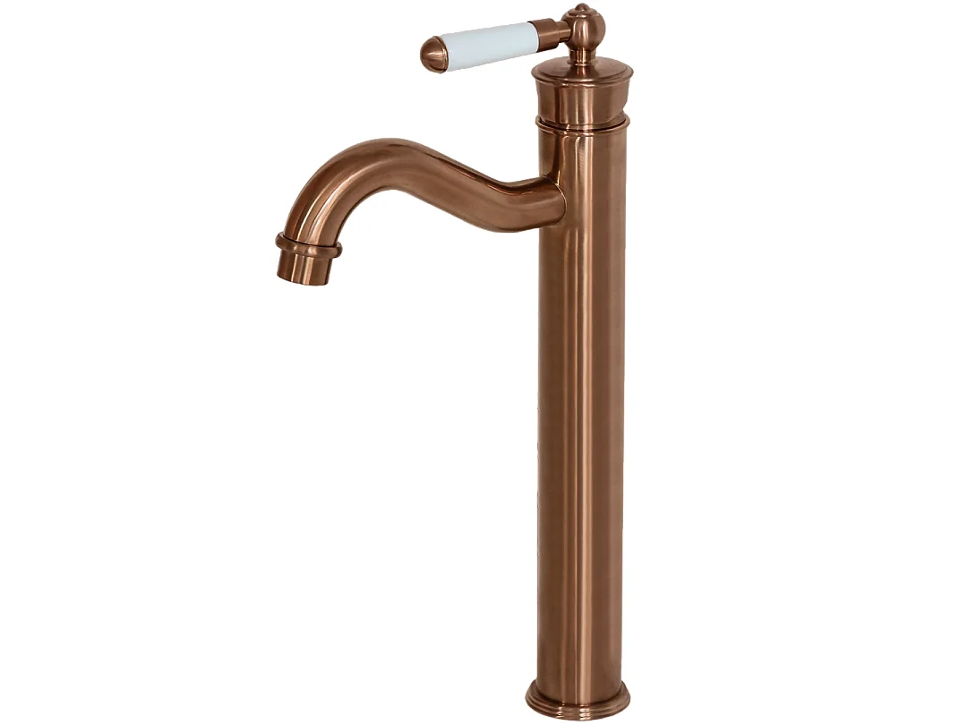Leeds bateria umywalkowa wysoki retro szczotkowany miedź – Essebagno 1385405