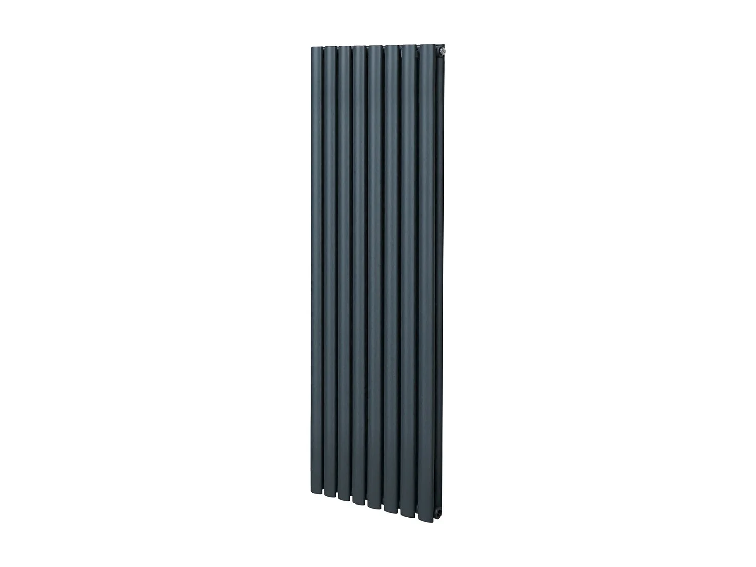 Grzejnik kolumnowy owalny – 1600 mm x 480 mm – antracytowo-szary 3485939 - obrazek 1