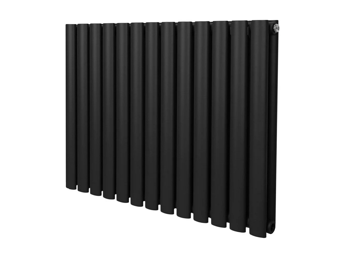 Grzejnik kolumnowy owalny – 600 mm x 780 mm – czarny 3485970 - obrazek 1