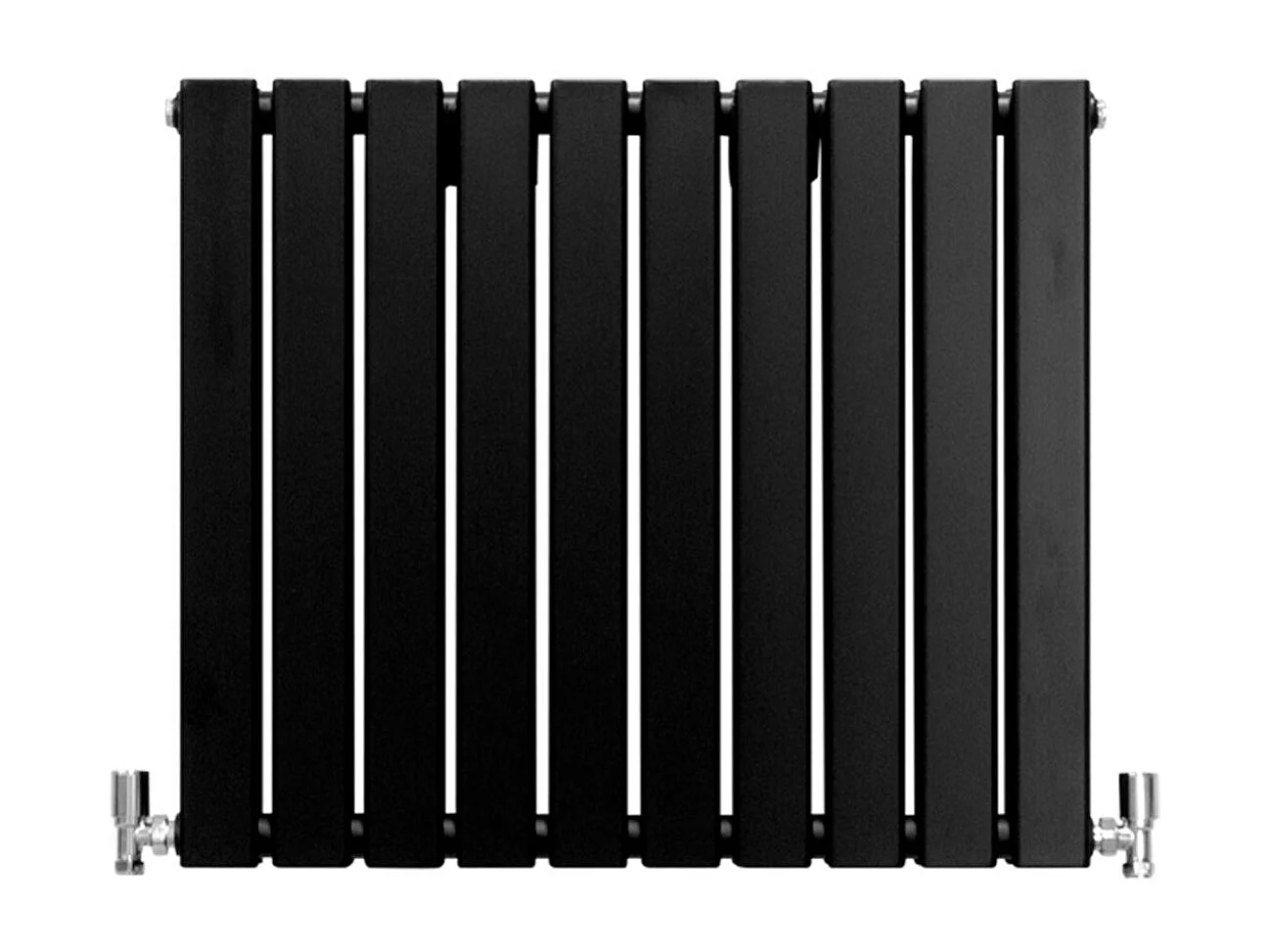 Grzejniki panelowe designerskie, matowo czarne, 600 mm x 700 mm 3486032 - obrazek 1