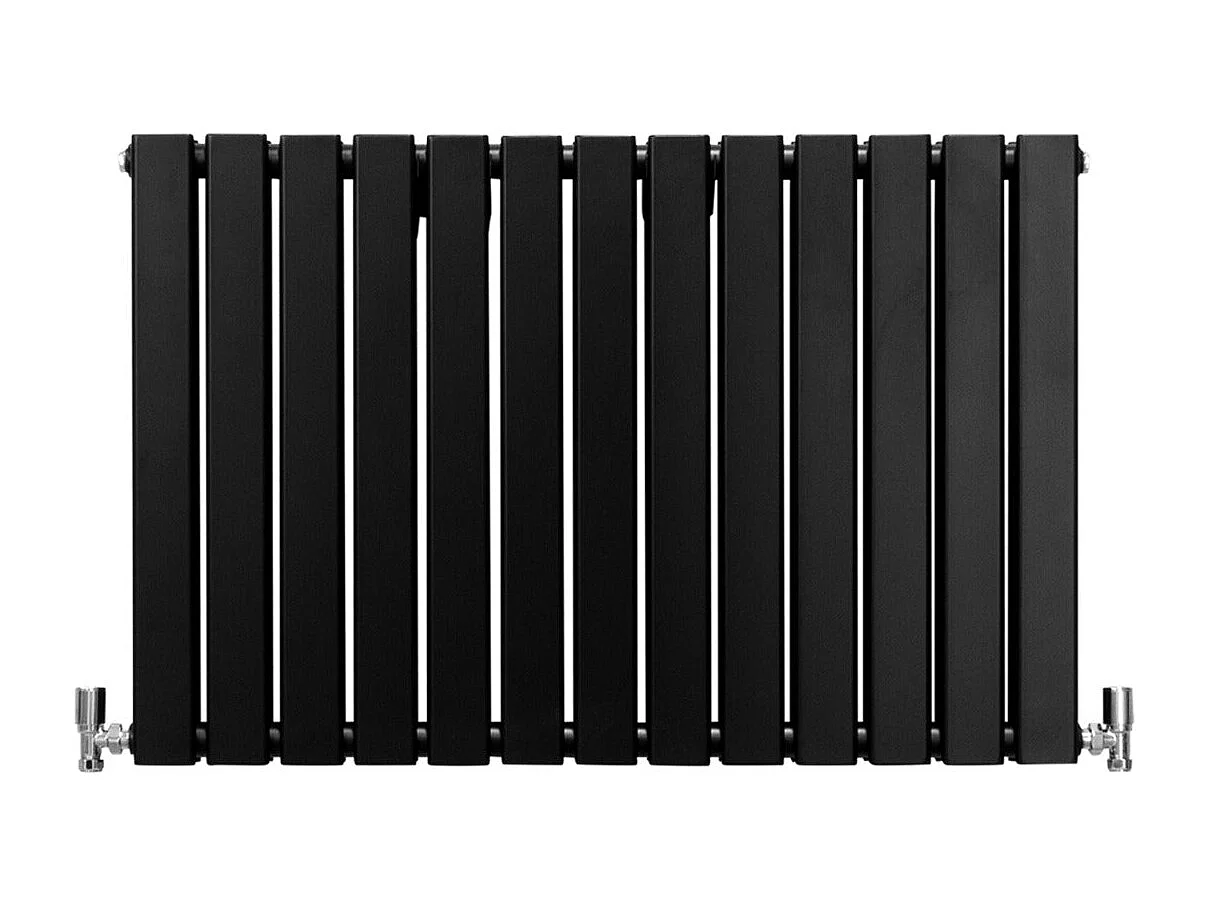 Grzejniki panelowe designerskie, matowo czarne, 600 mm x 910 mm 3486008 - obrazek 1