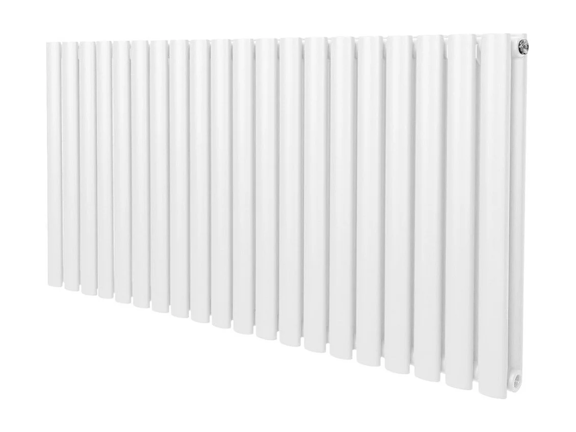 Grzejnik kolumnowy owalny – 600 mm x 1200 mm – biały 3486065 - obrazek 1