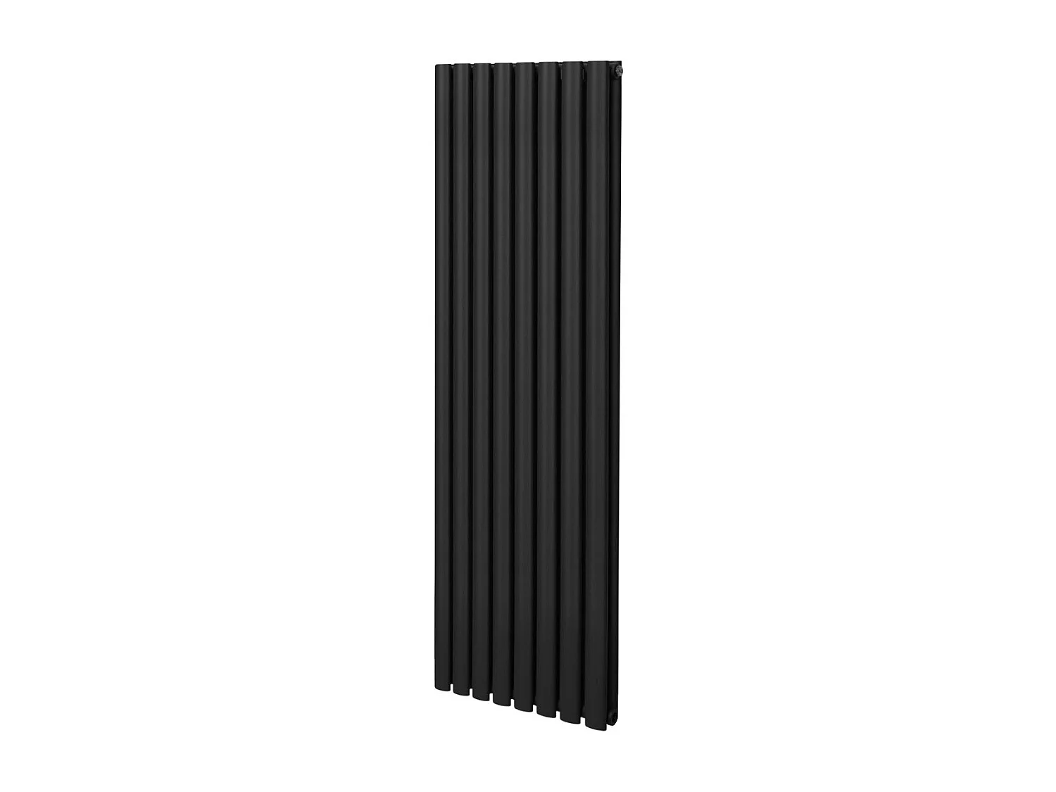 Grzejnik kolumnowy owalny – 1600 mm x 480 mm – czarny 3486036 - obrazek 1