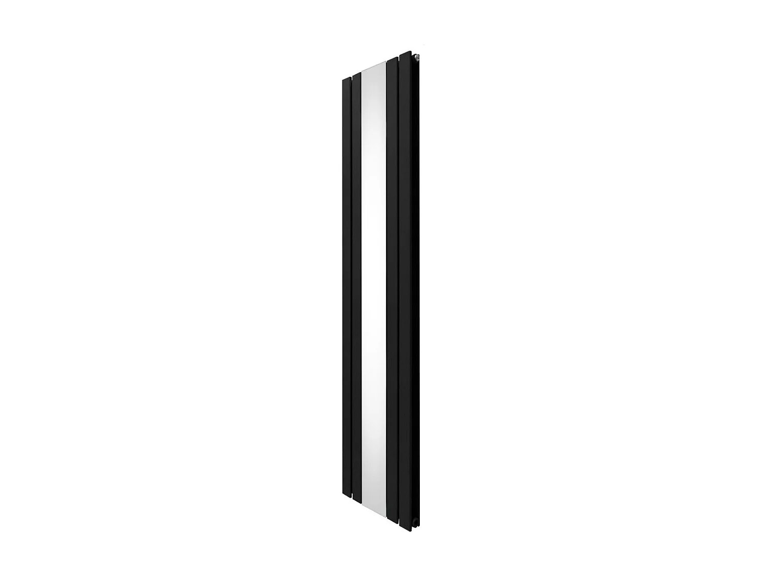 Grzejnik z płaskim lustrem - 1800 mm x 425 mm - czarny 3486024 - obrazek 1