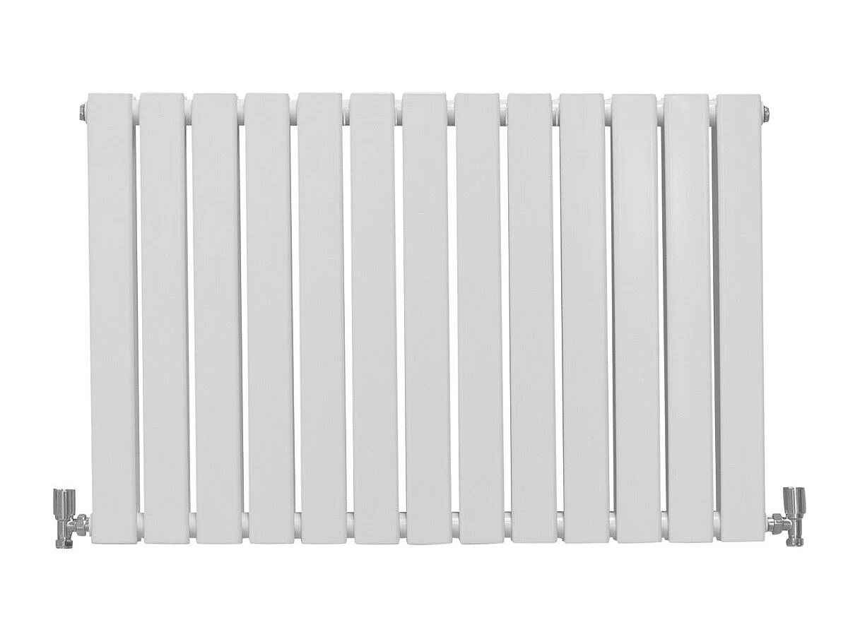 Grzejniki panelowe designerskie, połyskujące, białe, 600 mm x 910 mm 3486103 - obrazek 1