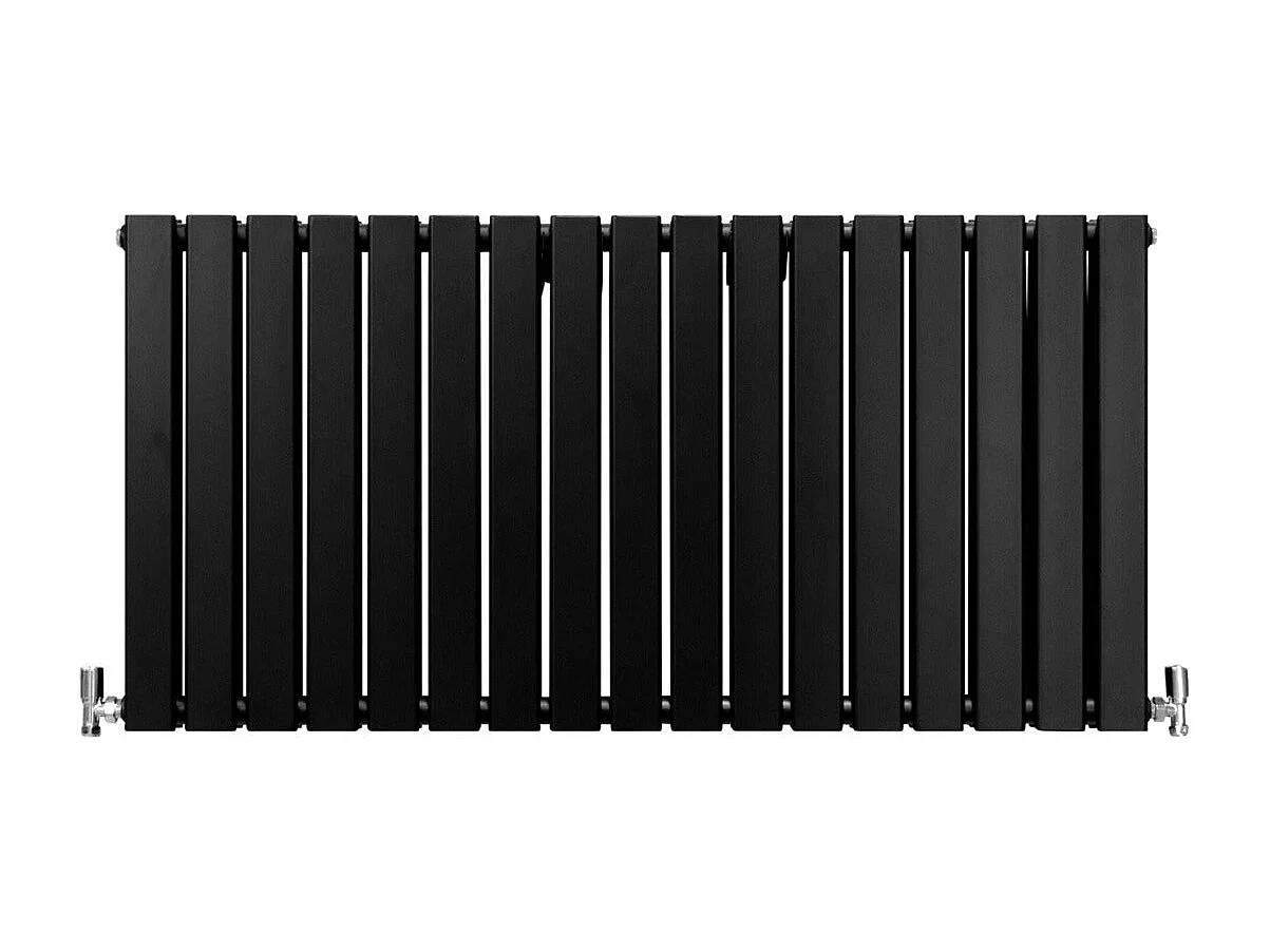 Grzejniki panelowe designerskie, matowo czarne, 600 mm x 1190 mm 3486145 - obrazek 1