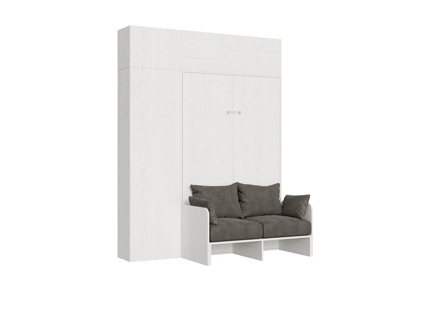 Sofa rozkładana Kentaro White Ash 120 cm z kolumną – szafka ścienna vasistas – szafka ścienna nad kolumną 3038652