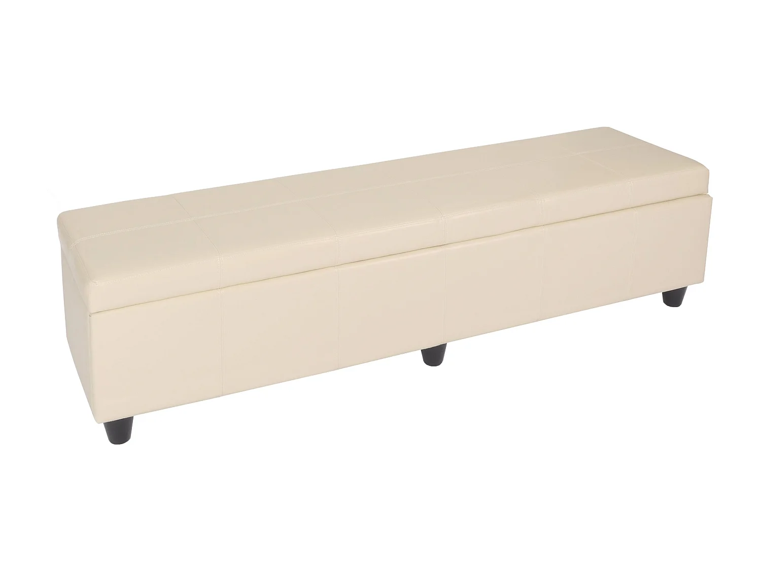 Ławka z schowkiem Arezzo XXL, kremowa 2157917 - obrazek 1