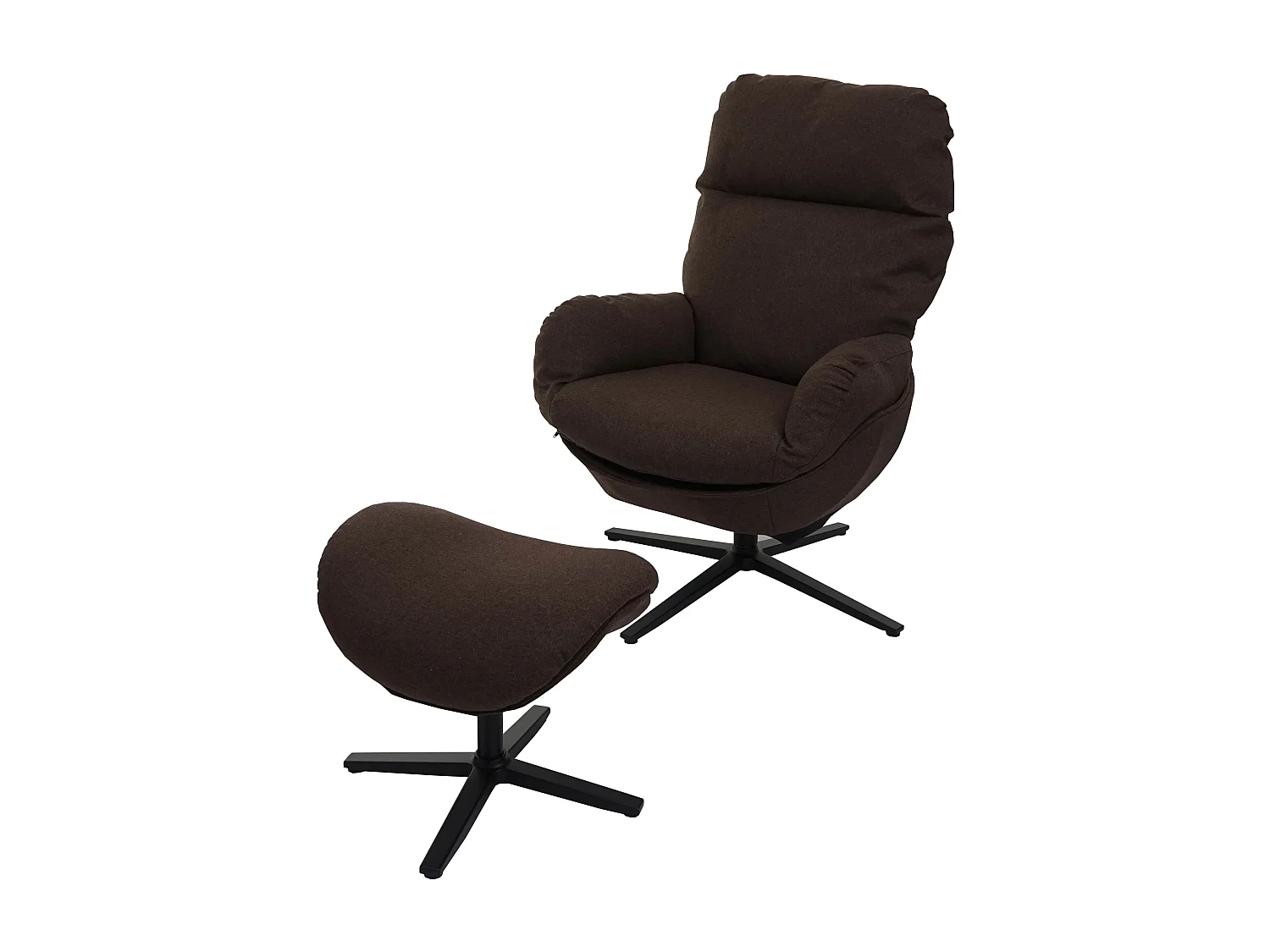 Leżanka + taboret obrotowy MCW-L12, brązowy 1803175 - obrazek 1
