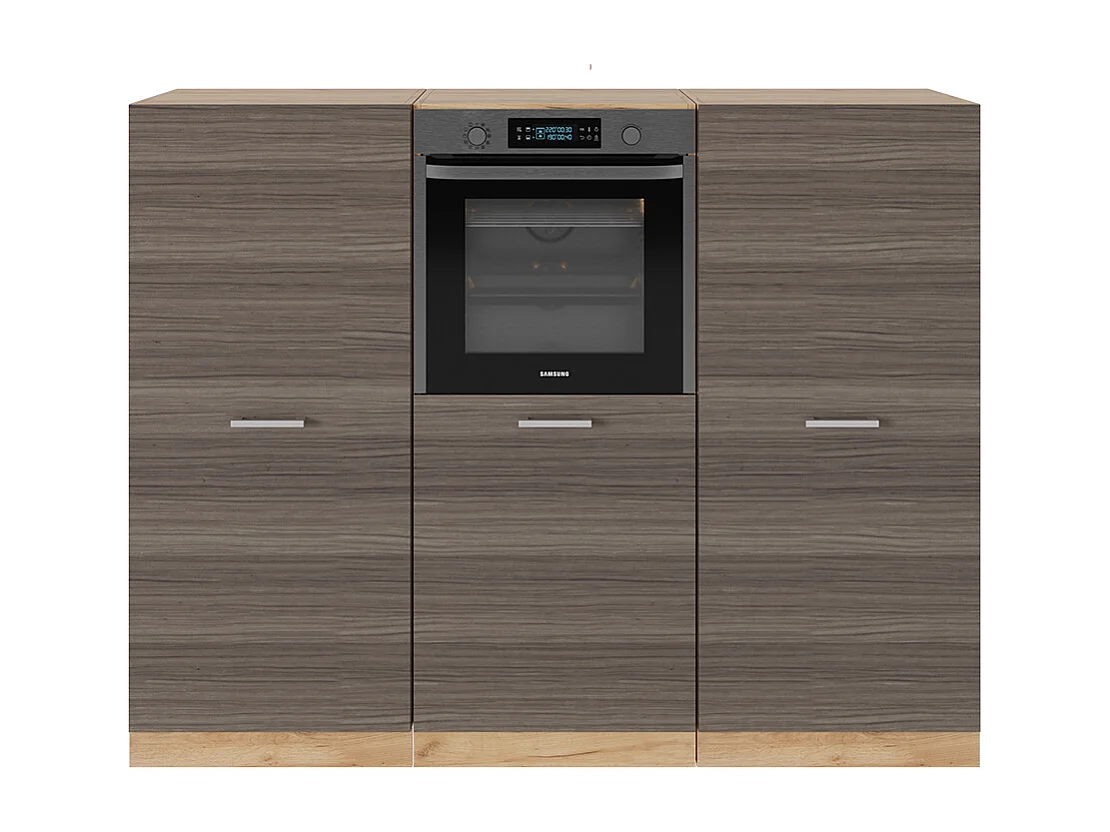 Blok kuchenny szlachetny szary/złoty dąb 180x46x81.6 r-line 4779417