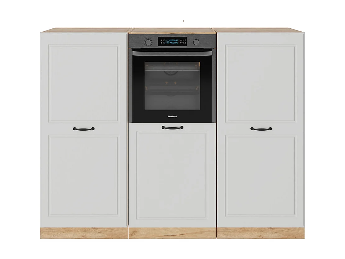 Blok kuchenny biały dworek/złoty dąb 180x46x81.6 r-line 4779951