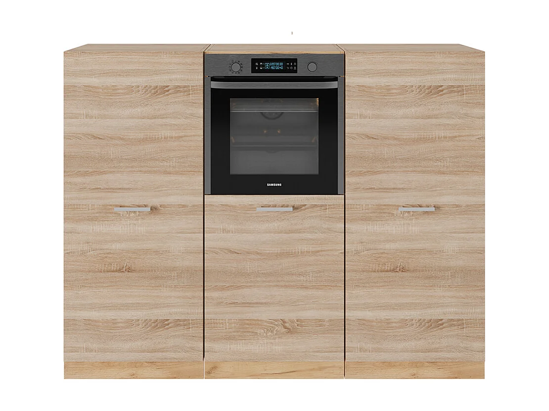 Blok kuchenny dąb sonoma/goldkraft 180x46x81.6 r-line 4781349