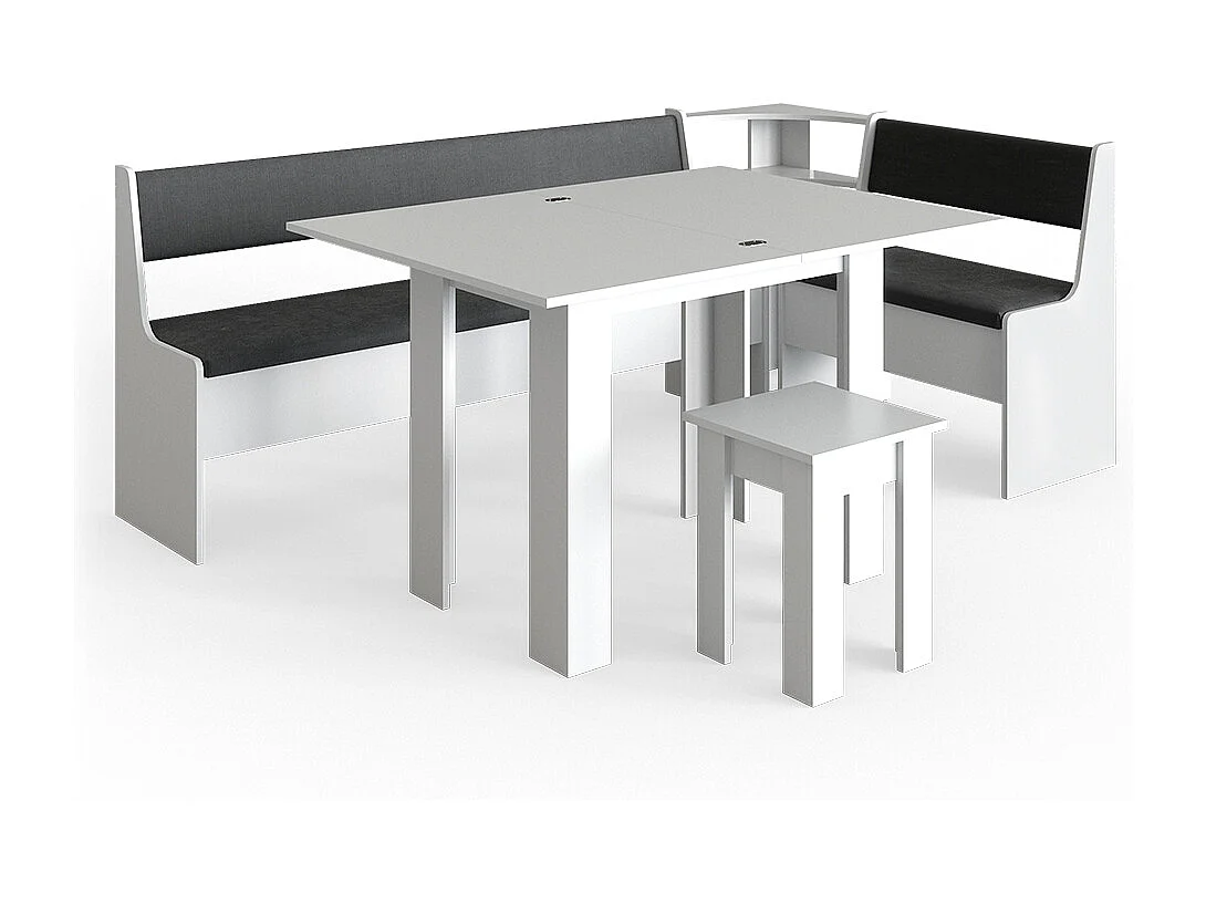 Corner Bank Group biały 210x120x80 roman 4783993 - obrazek 1
