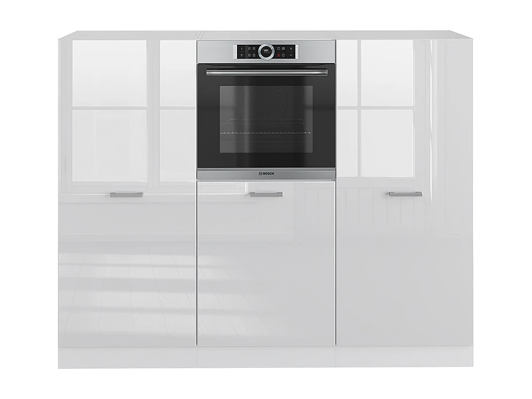 Blok kuchenny biały wysoki połysk/biały 180x46x81.6 r-line 4781556
