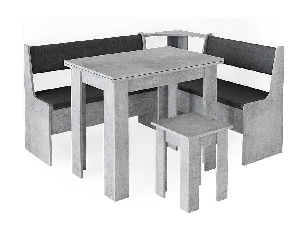 Grupa ławek narożnych beton 150x120x80 roman 4773544
