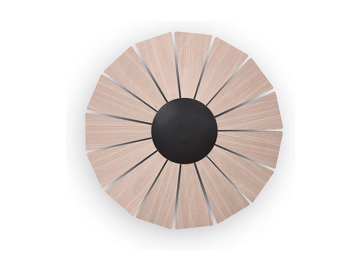 Kinkiet EYE styl nowoczesny - ?r. ø42 cm - ma?y - wewn?trzny - LED SMD - 14W - ma?y - 3000K - czarny i naturalne drewno 3748048 - obrazek 1