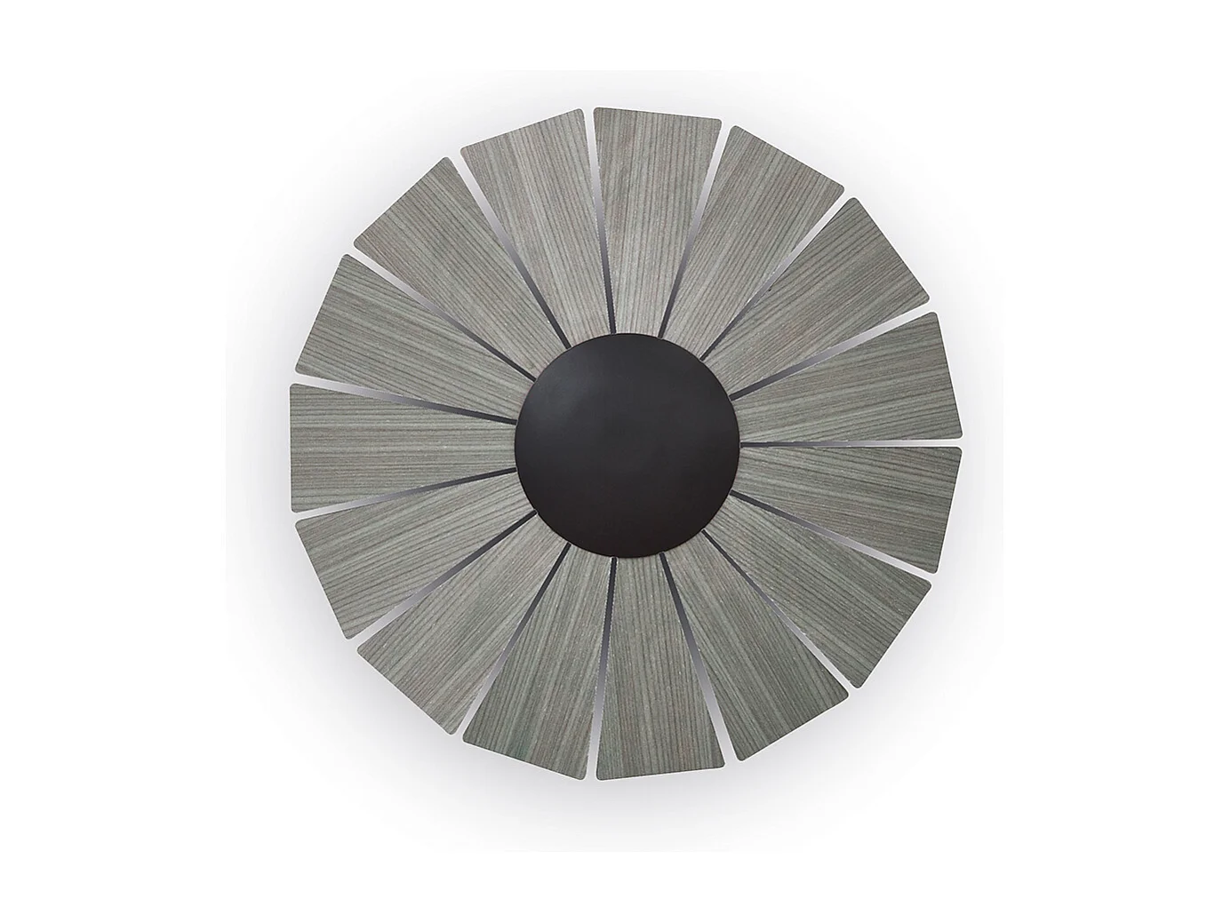 Kinkiet EYE w stylu nowoczesnym - ?r. ø42 cm - ma?y - wewn?trzny - LED SMD - 14W - ma?y - 3000K - czarny i ciemne drewno 3748062 - obrazek 1