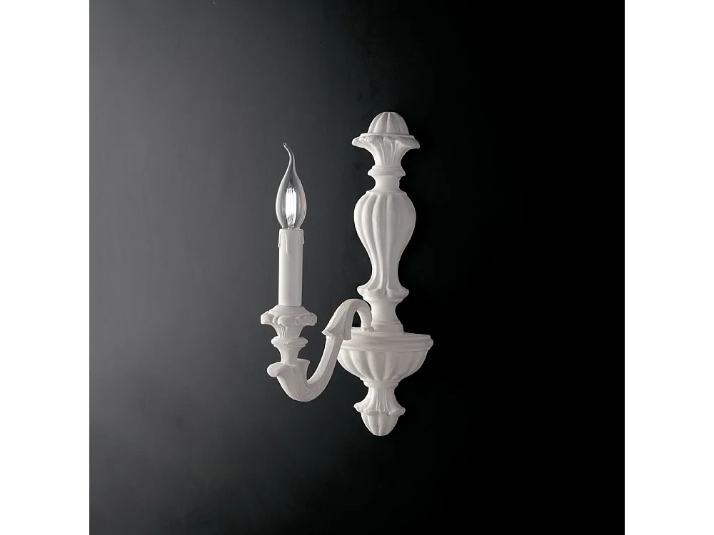 Leonardo Shabby White Wooden Wall Lamp 1 Light .14 P.24 BL180-AP1-BCO 3717192
