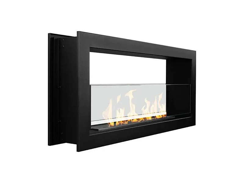Biokominek do zabudowy, dwustronny, 90×40 cm, MONTEFALCO 90 3641319