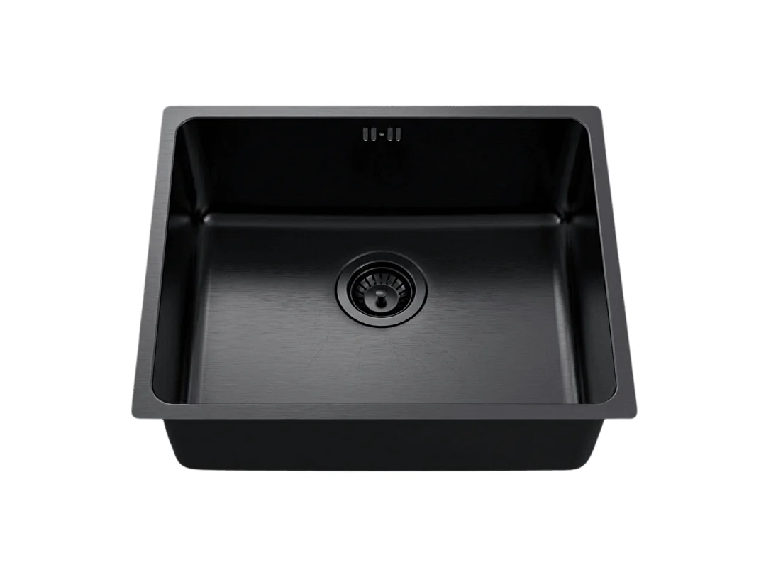 Inoxa zlewozmywak 1 komora 54×44 ze stali nierdzewnej czarny – Essebagno 4977925