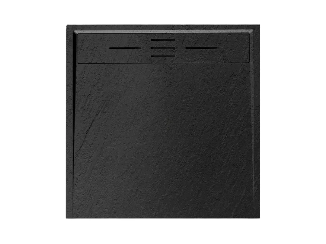 Brodzik prysznicowy z żywicy 80 x 80 Czarny - Essebagno 4978687 - obrazek 1