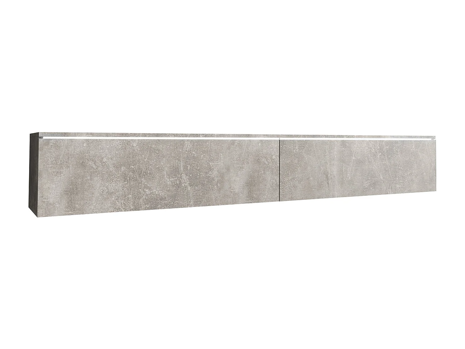 Nowoczesna szafka RTV 180 cm do salonu – 2-drzwiowa, bezuchwytowa, matowa, stojąca lub wisząca, beton smart / beton smart 4070169