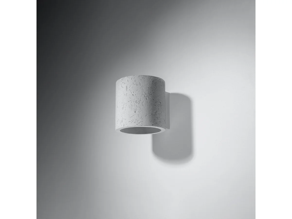 Kinkiety industrialny Celeris, beton - 1 źródło światła 4000K - L.10 x H.10 cm - szary 4752212 - obrazek 1