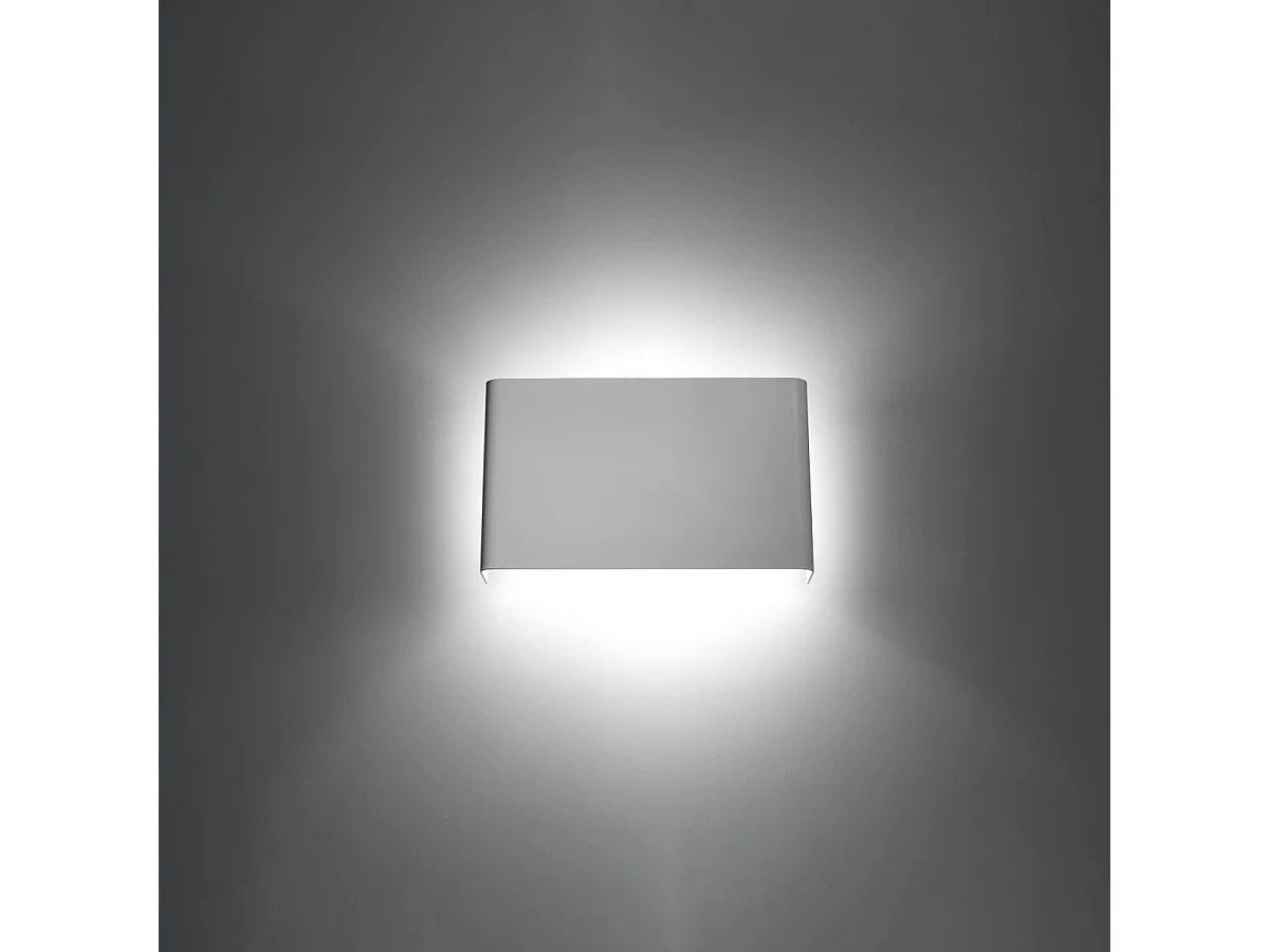 Kinkiety nowoczesny Overaqua, stal - 2 źródło światła 3000K - L.25 x H.15 cm - biały 4752349 - obrazek 1