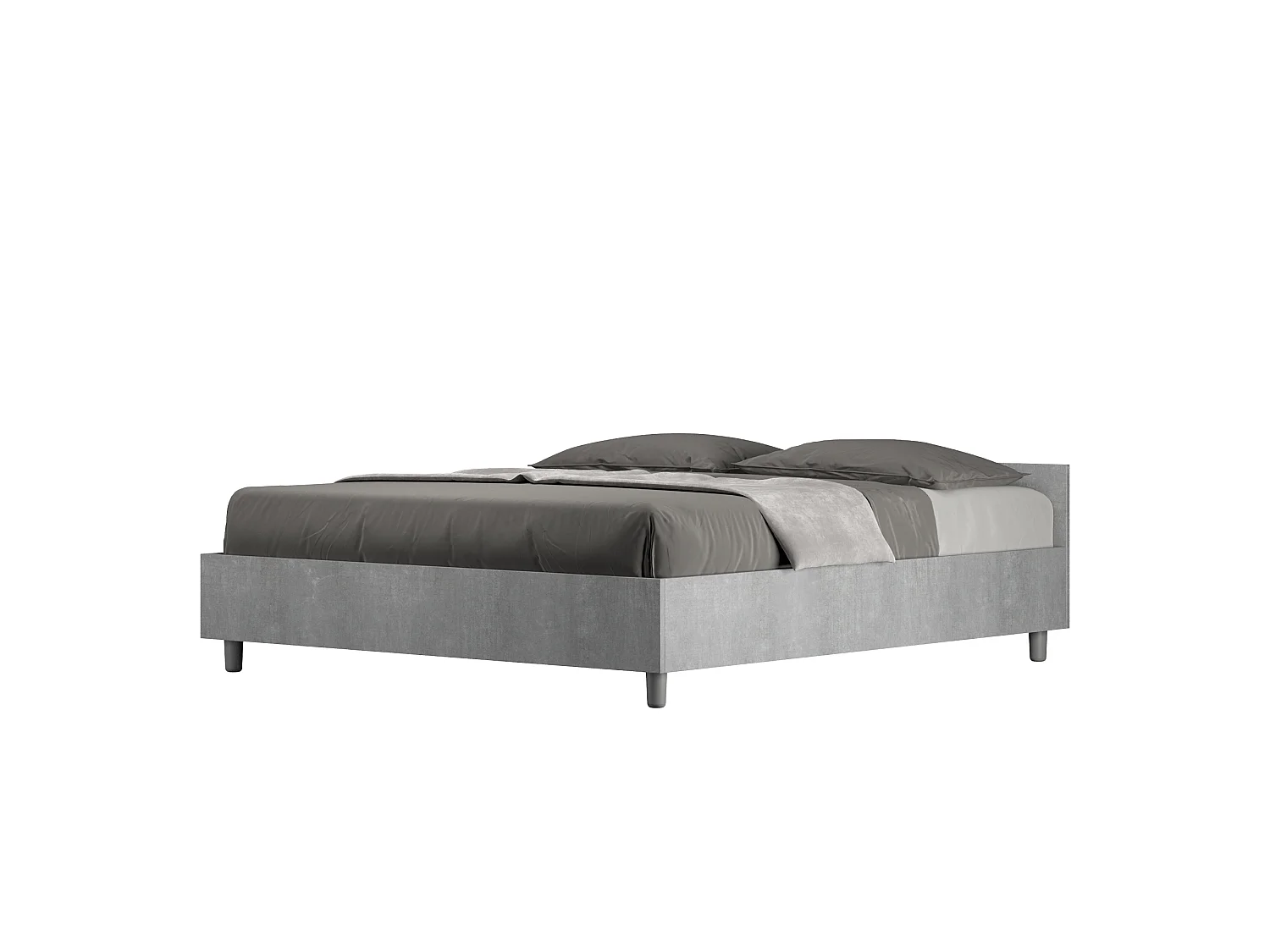 Łóżko bez stelaża 160x200 Cementu Nuamo 3578996 - obrazek 1