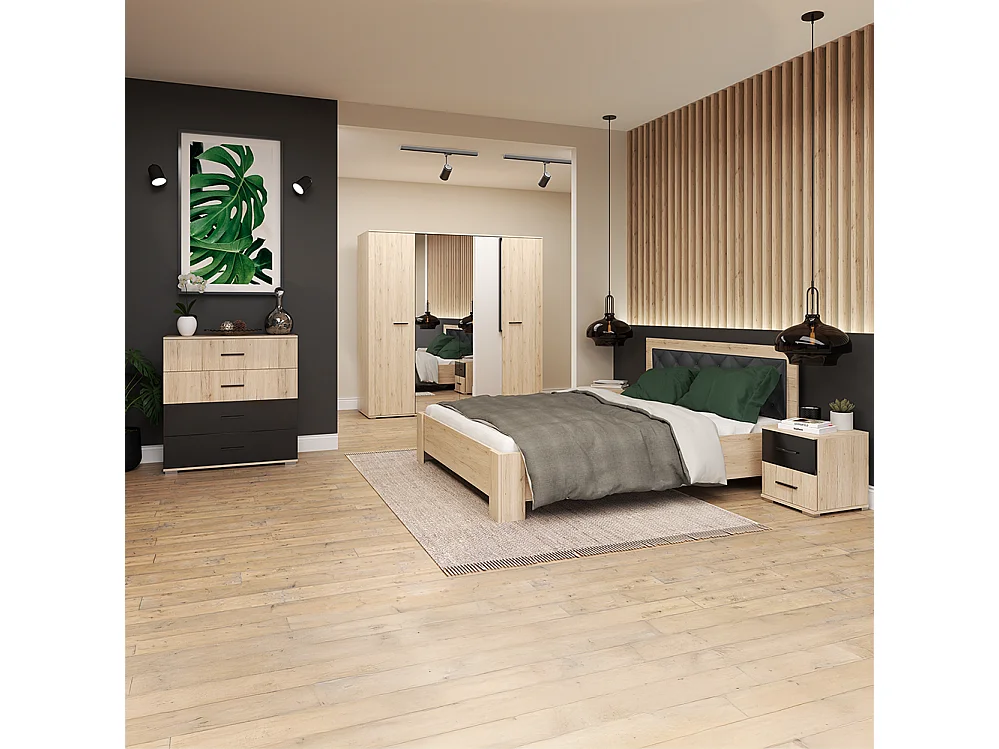 Łóżko 160×200 BARI 31 kolor San Remo sand 5000809 - obrazek 1